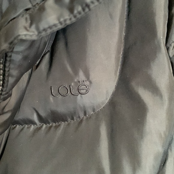 Lole duck down & feather black puffer w/ 3 zip pockets & hand warmers size S 🪶 - Picture 5 of 10